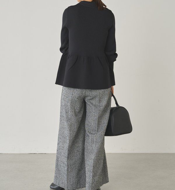  「ペプラム衿カーデ」|ニット・セーター|