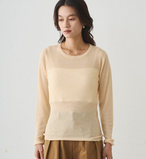  「シアーニットプルオーバー」|ニット・セーター|