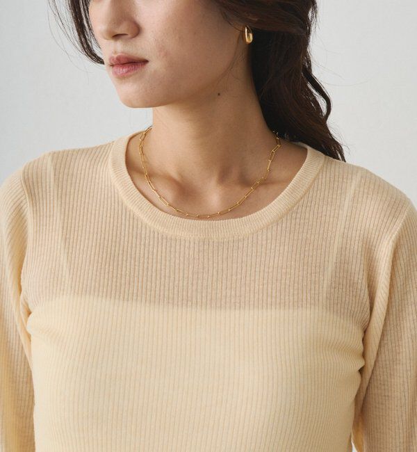  「シアーニットプルオーバー」|ニット・セーター|