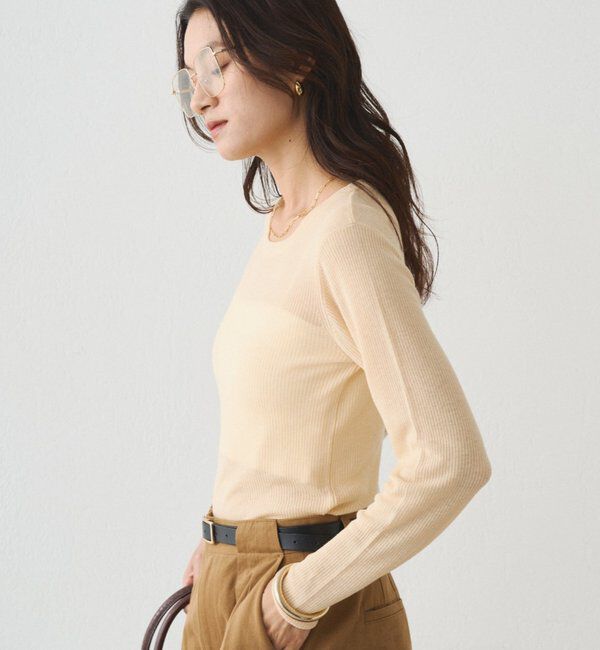  「シアーニットプルオーバー」|ニット・セーター|