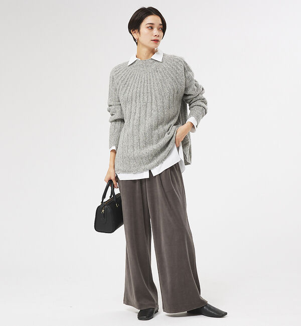 collex「ミックスヤーンニットプルオーバー」|ニット・セーター|