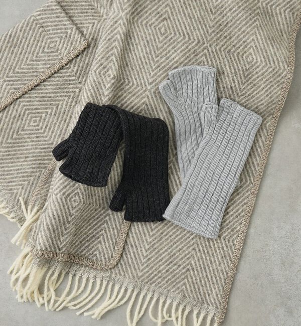 collex「【WILLIAM BRUNTON】カシミヤリブリストウォーマー」|手袋|