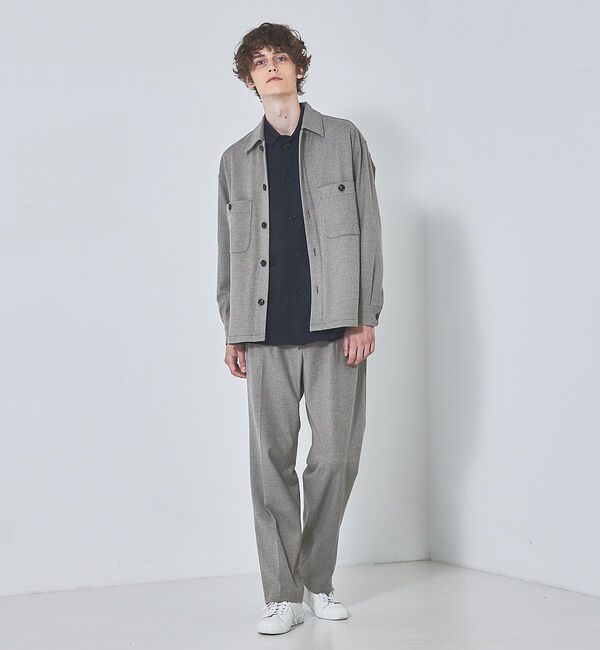 ABAHOUSE「【玉虫シャンブレー】オーバーサイズ シャツアウター」|シャツ・ブラウス|