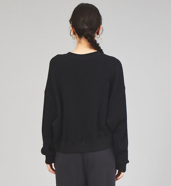 ABAHOUSE「【JEMORGAN/ジェーイーモーガン】柔編み裏毛ショート丈クルーネック / 吊」|スウェット・ジャージ|