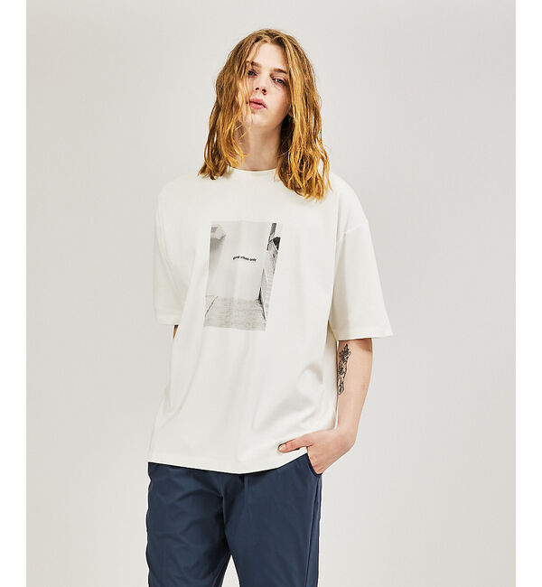 ABAHOUSE「【AH ABAHOUSE】ポンチ フォトプリントTシャツ」|Tシャツ・カットソー|ホワイト系その他2
