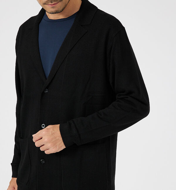 ABAHOUSE「【カシミアタッチ】Pure Merino ジャケットカーディガン / ニットカー」|カーディガン|