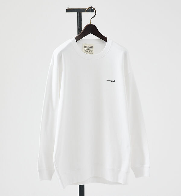 ABAHOUSE「【PORTLAND-GROCERY】バックプリント クルーネックスウェット /」|スウェット・ジャージ|ホワイト
