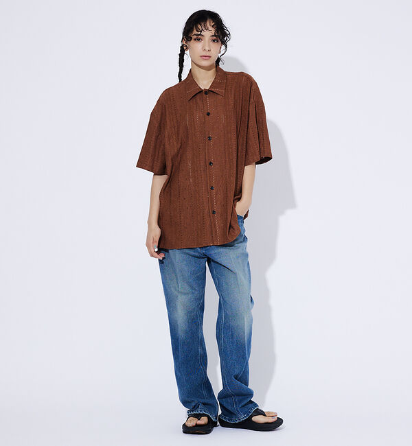 ABAHOUSE「【Revo./レボ】Relax Fit /リラックスフィット /Sheer Ja」|シャツ・ブラウス|