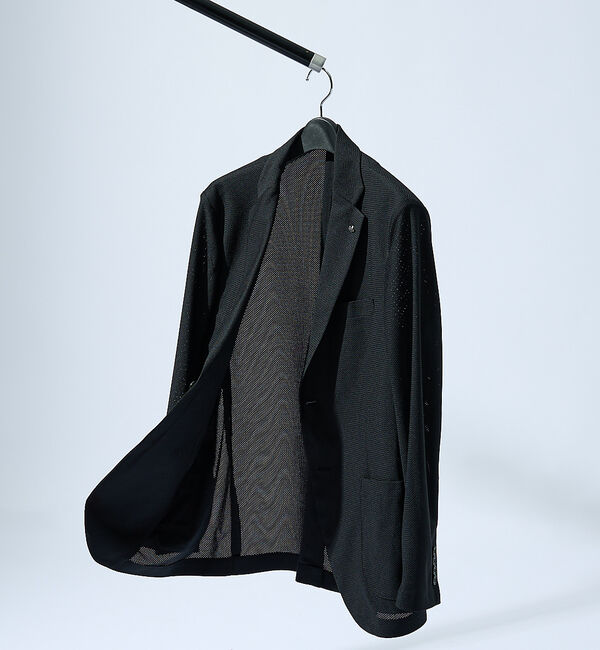 ABAHOUSE「【セットアップ対応/FLEX JACKET】トリコット メッシュジャケット /」|テーラードジャケット|