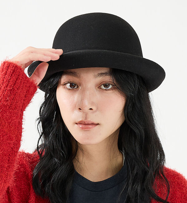 ABAHOUSE「【RUBEN/ルーベン】BASIC BOWLER FELT HAT/ベーシックボ」|その他|ブラック