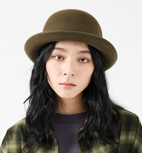 ABAHOUSE「【RUBEN/ルーベン】BASIC BOWLER FELT HAT/ベーシックボ」|その他|カーキ