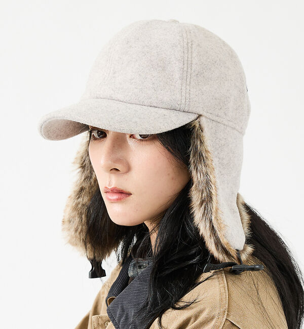 ABAHOUSE「【RUBEN/ルーベン】WOOL LIKED EARCOVE CAP/ウールライ」|その他|ライトグレー