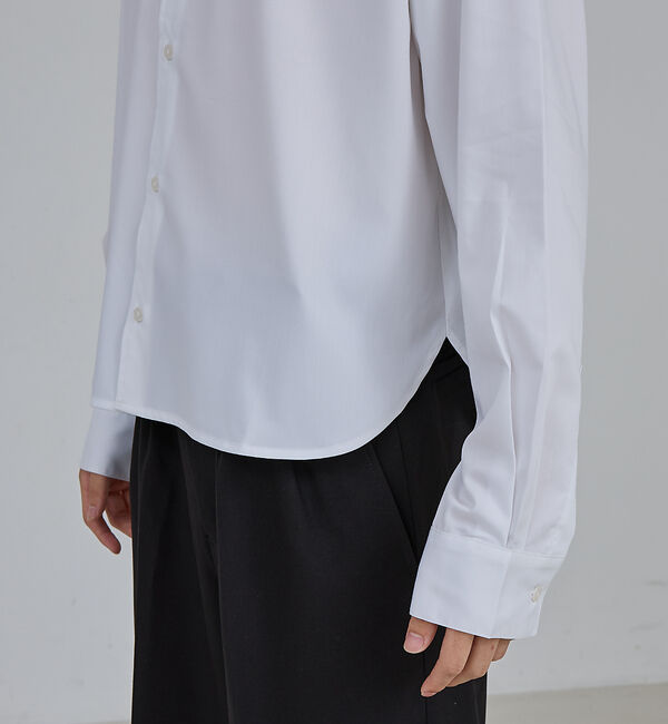 ABAHOUSE「【AH ABAHOUSE】 ロングスリーブ クロップドシャツ」|シャツ・ブラウス|