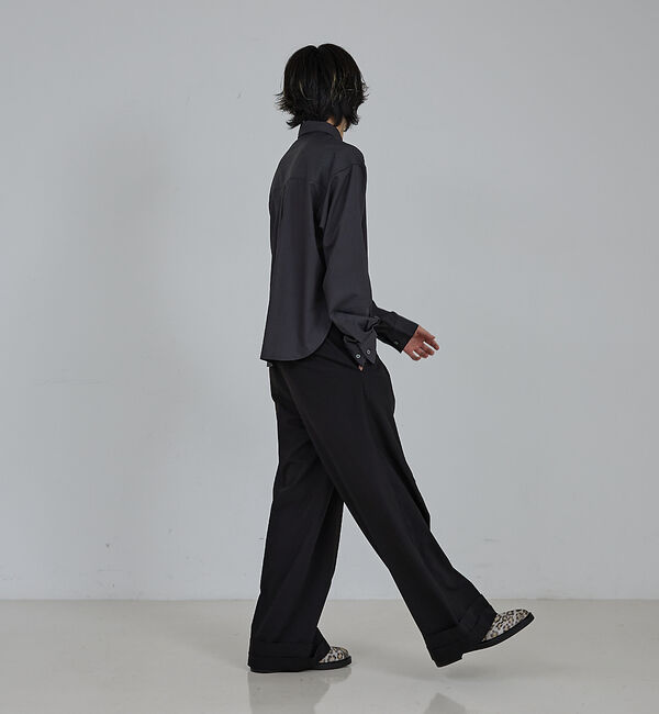 ABAHOUSE「【AH ABAHOUSE】 ロングスリーブ クロップドシャツ」|シャツ・ブラウス|