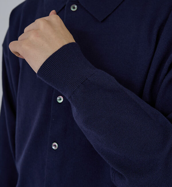 ABAHOUSE「【AH ABAHOUSE】カシミヤタッチ ニットシャツカーディガン」|ニット・セーター|