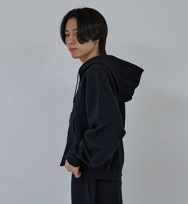 ABAHOUSE「【AH ABAHOUSE】クロップド ダブルジップ スウェットフーディー / セ」|パーカー|