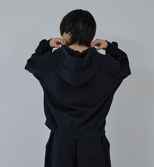 ABAHOUSE「【AH ABAHOUSE】クロップド ダブルジップ スウェットフーディー / セ」|パーカー|