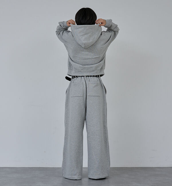 ABAHOUSE「【AH ABAHOUSE】クロップド ダブルジップ スウェットフーディー / セ」|パーカー|