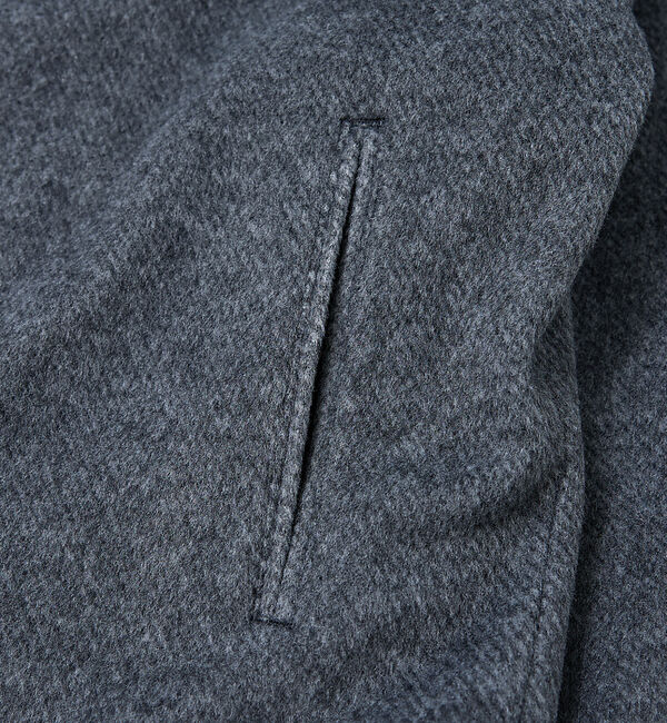 ABAHOUSE「【AH ABAHOUSE】クロップド ダブルジップアップ シャギーブルゾン」|ブルゾン・スタジャン|