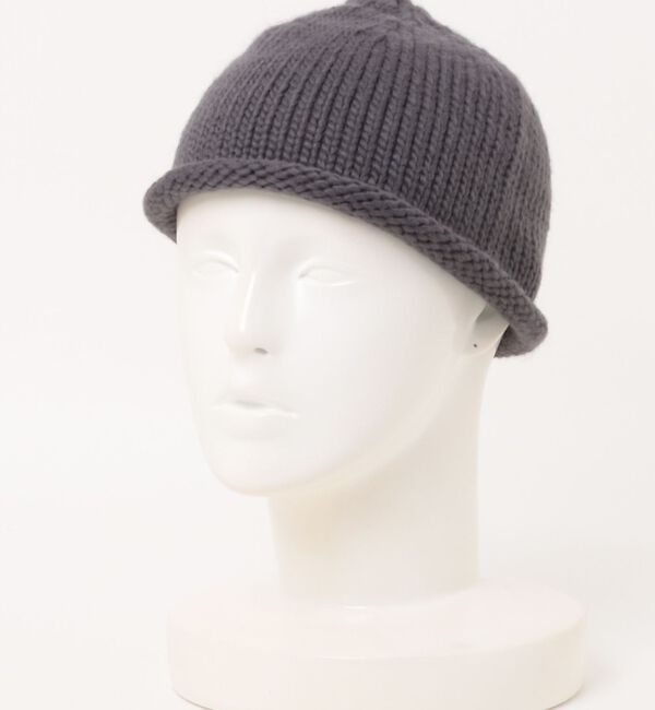 ABAHOUSE「【POLER / ポーラー】ROLL UP BEANIE / ロールアップビーニ」|その他|チャコールグレー