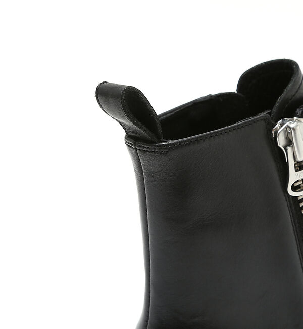 alfredoBANNISTER「ダブルジップ レースアップ レザー コンバット ブーツ」|ショートブーツ|