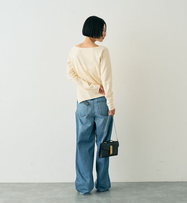 Rouge vif「【一部店舗限定】センターシーム ボートネックニットプルオーバー」|ニット・セーター|