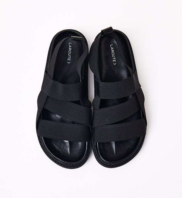 AU BANNISTER「【LAROUTE】エラスティックサンダル」|サンダル|