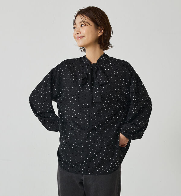 abahouse mavie「ボウタイ2WAYブラウス」|シャツ・ブラウス|