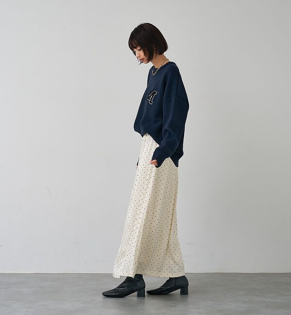abahouse mavie「ドットマーメイドスカート」|スカート|
