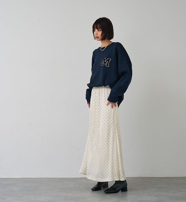abahouse mavie「ドットマーメイドスカート」|スカート|