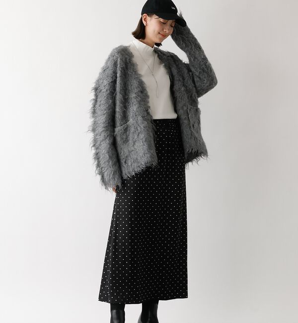 abahouse mavie「ドットマーメイドスカート」|スカート|