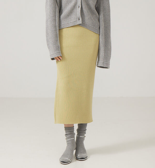 The Store by C' 「【COCUCA】リブニットスカート」|スカート|レモン