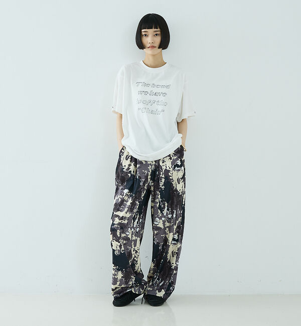 NOMINE「【ユニセックス】刺繍 ロゴ Tシャツ」|Tシャツ・カットソー|