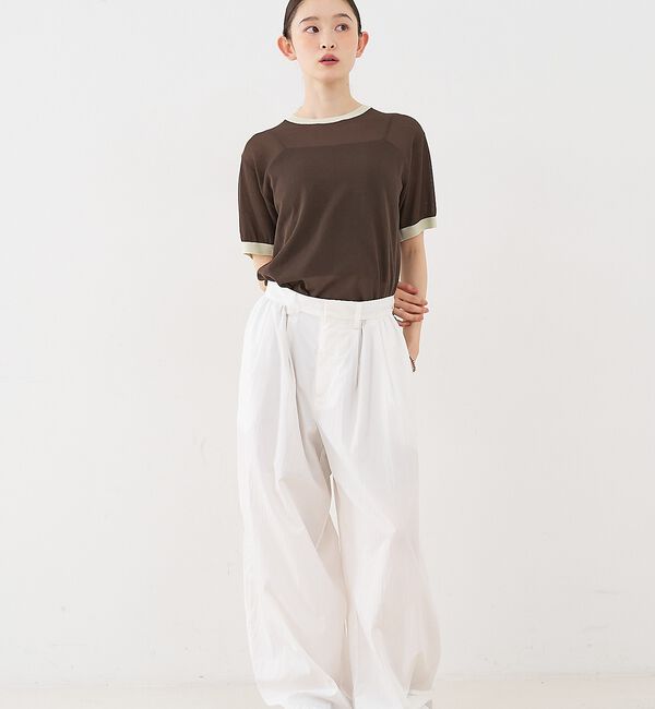 NOMINE「リンガー ニット Tシャツ【予約】」|Tシャツ・カットソー|