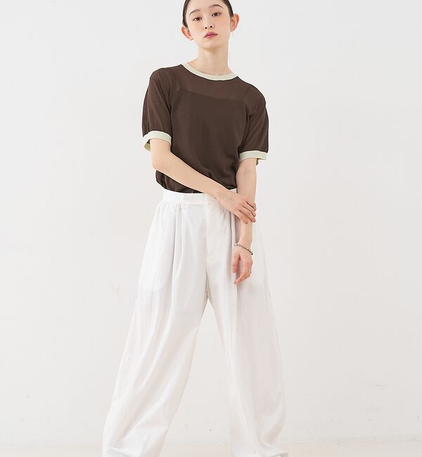 NOMINE「リンガー ニット Tシャツ【予約】」|Tシャツ・カットソー|