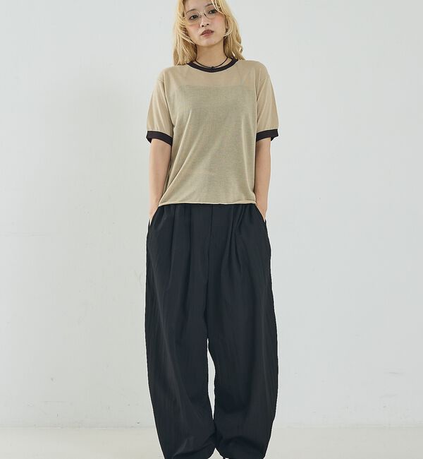 NOMINE「リンガー ニット Tシャツ【予約】」|Tシャツ・カットソー|