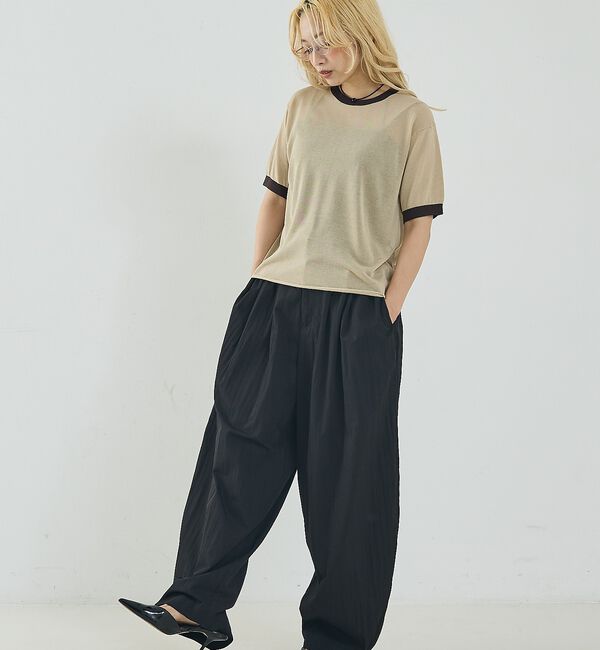 NOMINE「リンガー ニット Tシャツ【予約】」|Tシャツ・カットソー|