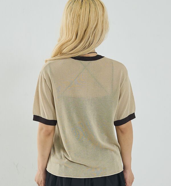 NOMINE「リンガー ニット Tシャツ【予約】」|Tシャツ・カットソー|