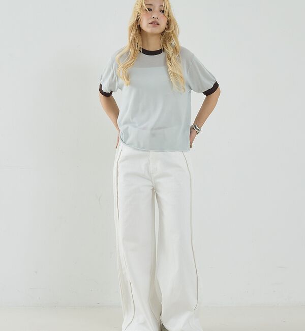 NOMINE「リンガー ニット Tシャツ【予約】」|Tシャツ・カットソー|