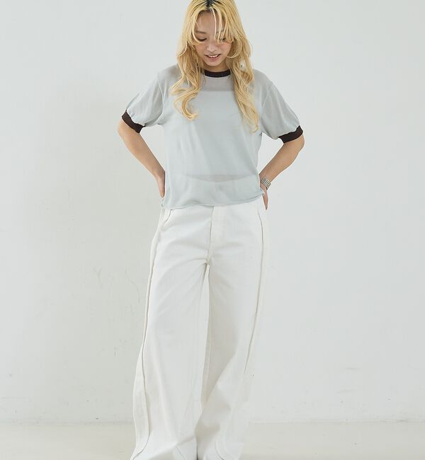 NOMINE「リンガー ニット Tシャツ【予約】」|Tシャツ・カットソー|