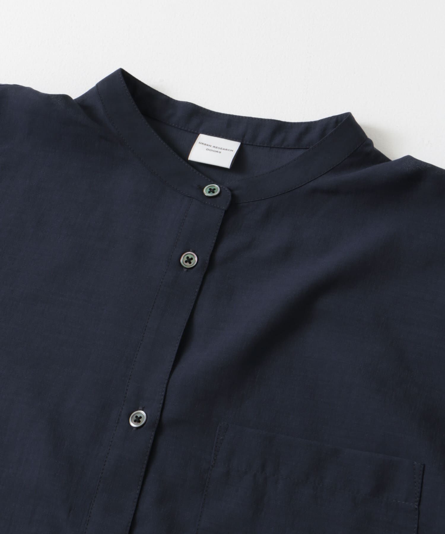 URBAN RESEARCH DOORS「『再入荷』『UR TECH』バンドカラーシャツ」|シャツ・ブラウス|