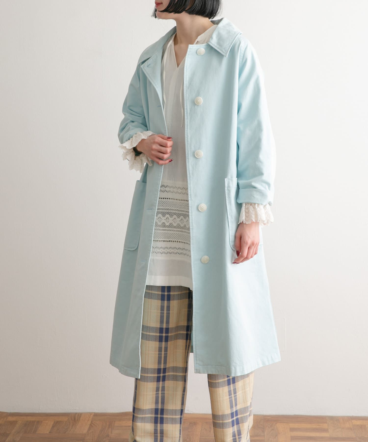 URBAN RESEARCH DOORS「『別注』SMITH&times;DOORS　スプリングコート」|ステンカラーコート|