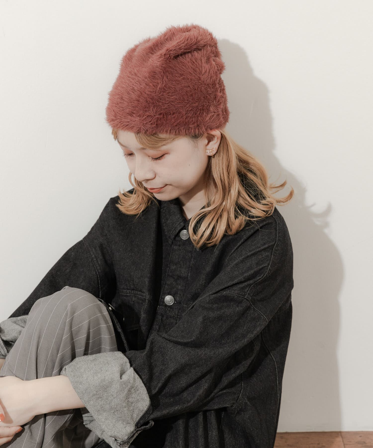 SMELLY「シャギービーニー」|ニット帽|