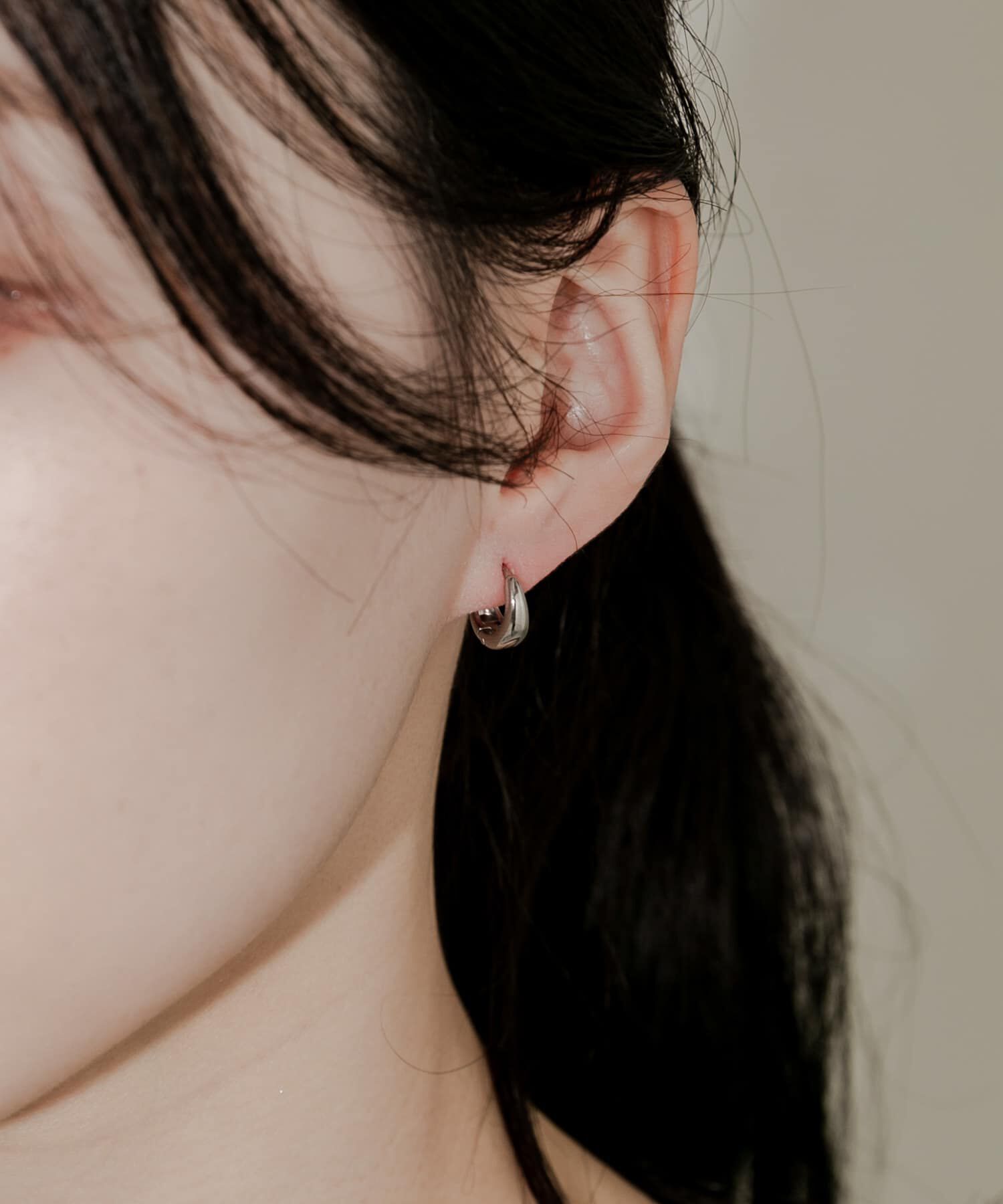 SMELLY「ステンレスミニドロップワンタッチピアス」|ピアス|