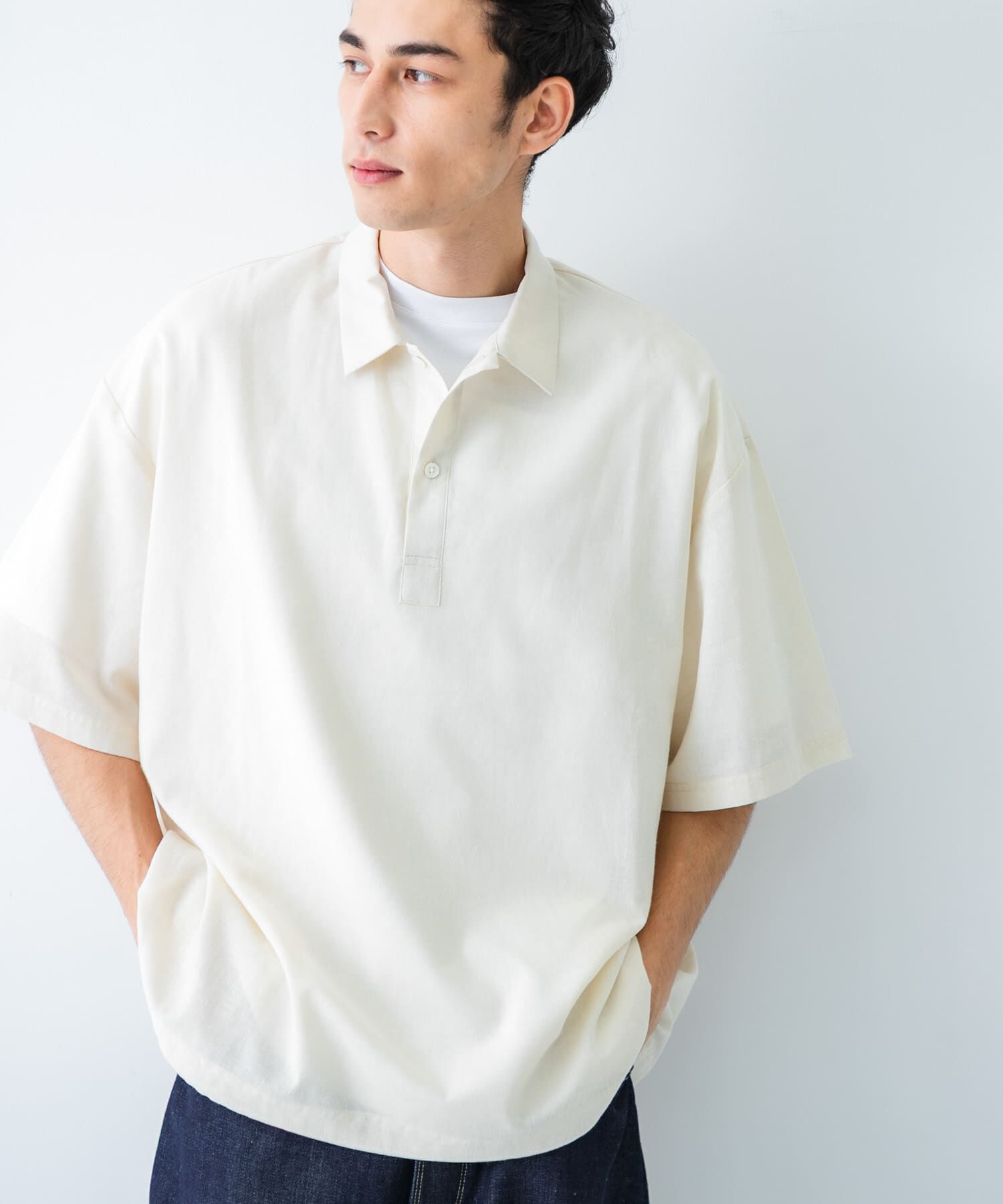 URBAN RESEARCH「『UR TECH DRYLUXE』高機能リネンポロシャツ」|ポロシャツ|