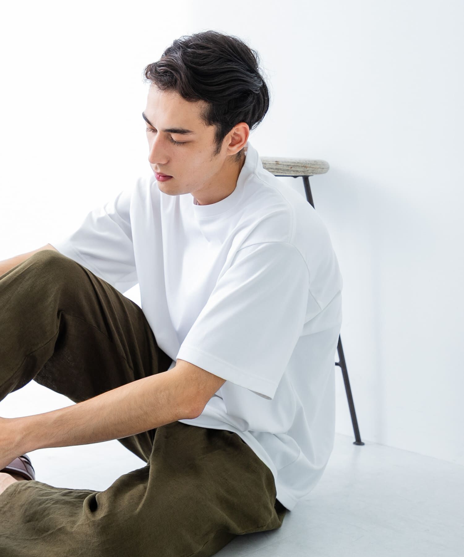 URBAN RESEARCH「new basic　クールドライツイストヒートブロックショートスリーブ」|Tシャツ・カットソー|