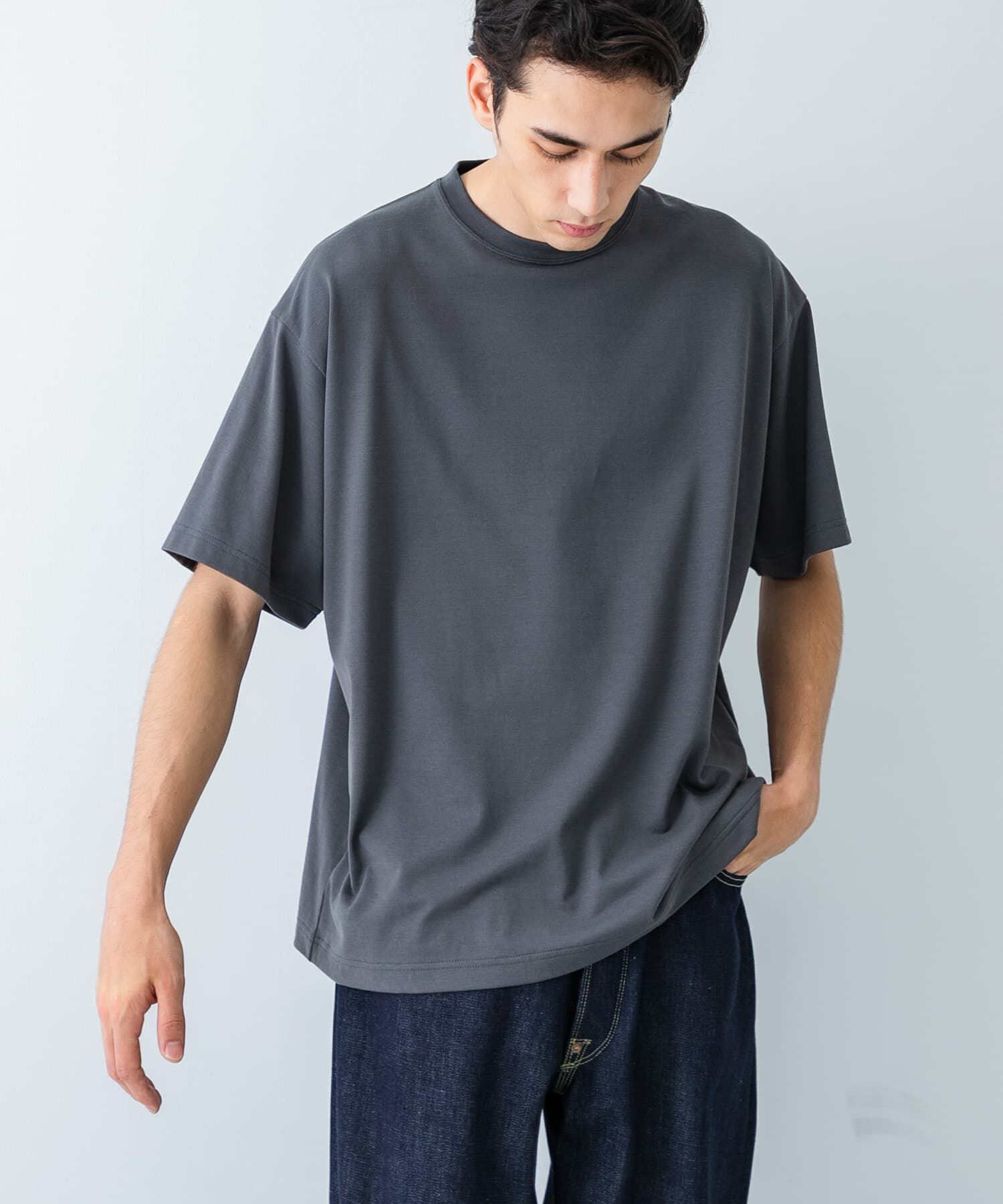 URBAN RESEARCH「new basic　クールドライツイストヒートブロックショートスリーブ」|Tシャツ・カットソー|