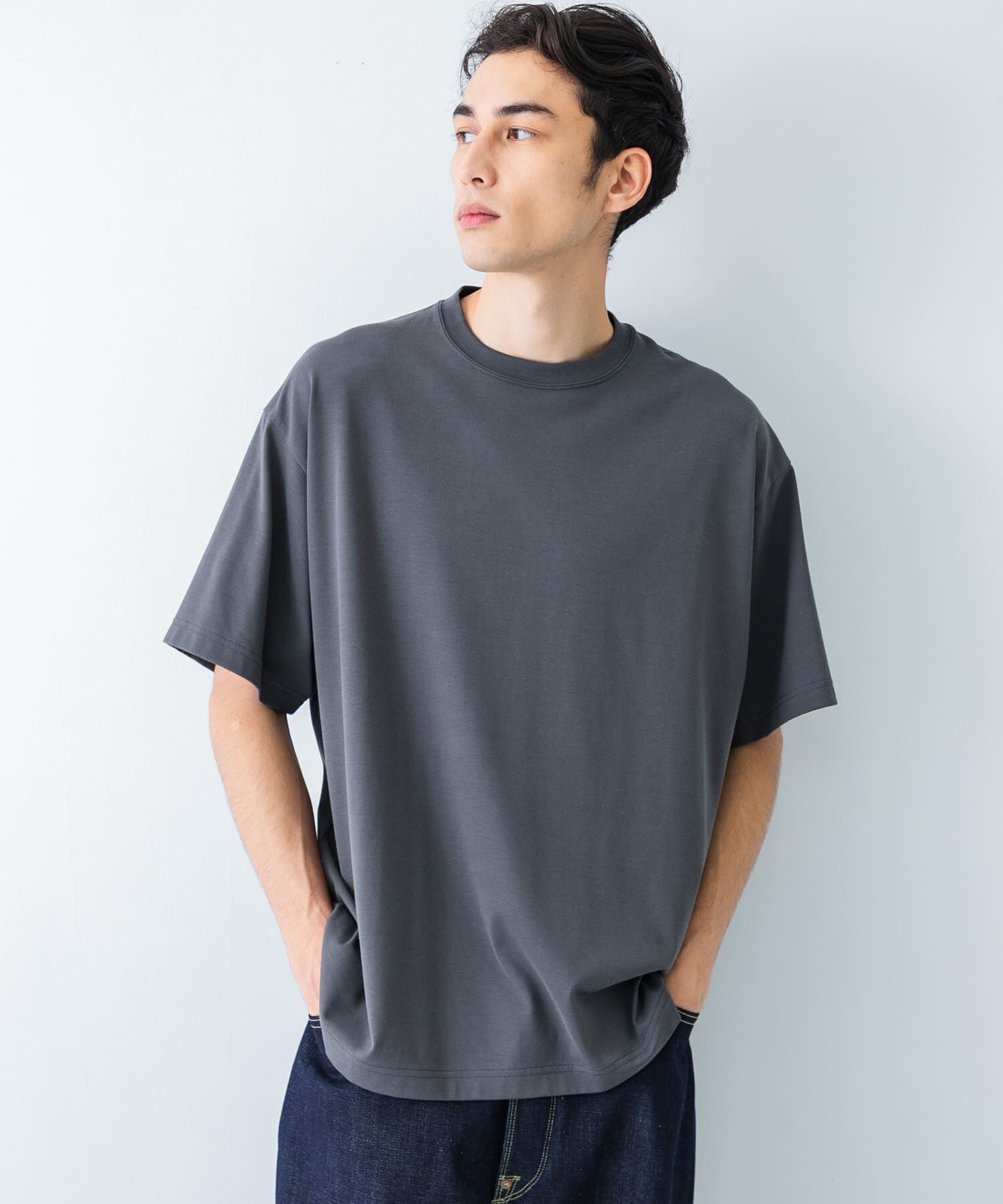 URBAN RESEARCH「new basic　クールドライツイストヒートブロックショートスリーブ」|Tシャツ・カットソー|
