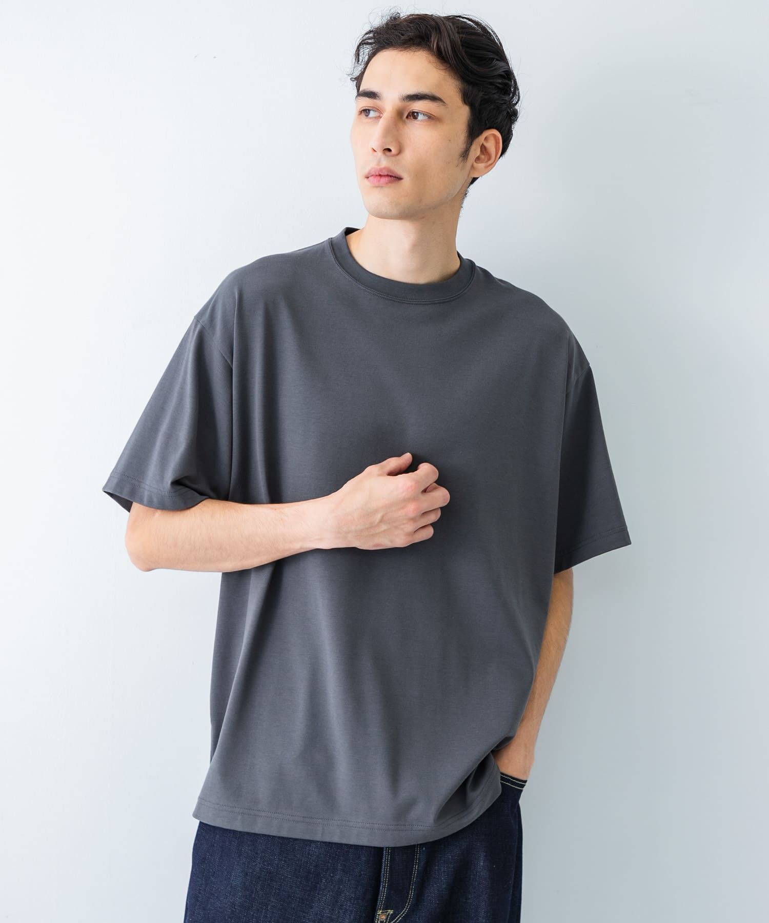 URBAN RESEARCH「new basic　クールドライツイストヒートブロックショートスリーブ」|Tシャツ・カットソー|