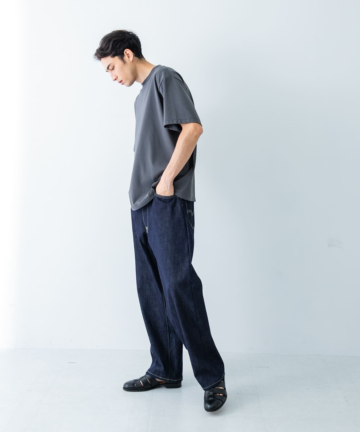 URBAN RESEARCH「new basic　クールドライツイストヒートブロックショートスリーブ」|Tシャツ・カットソー|